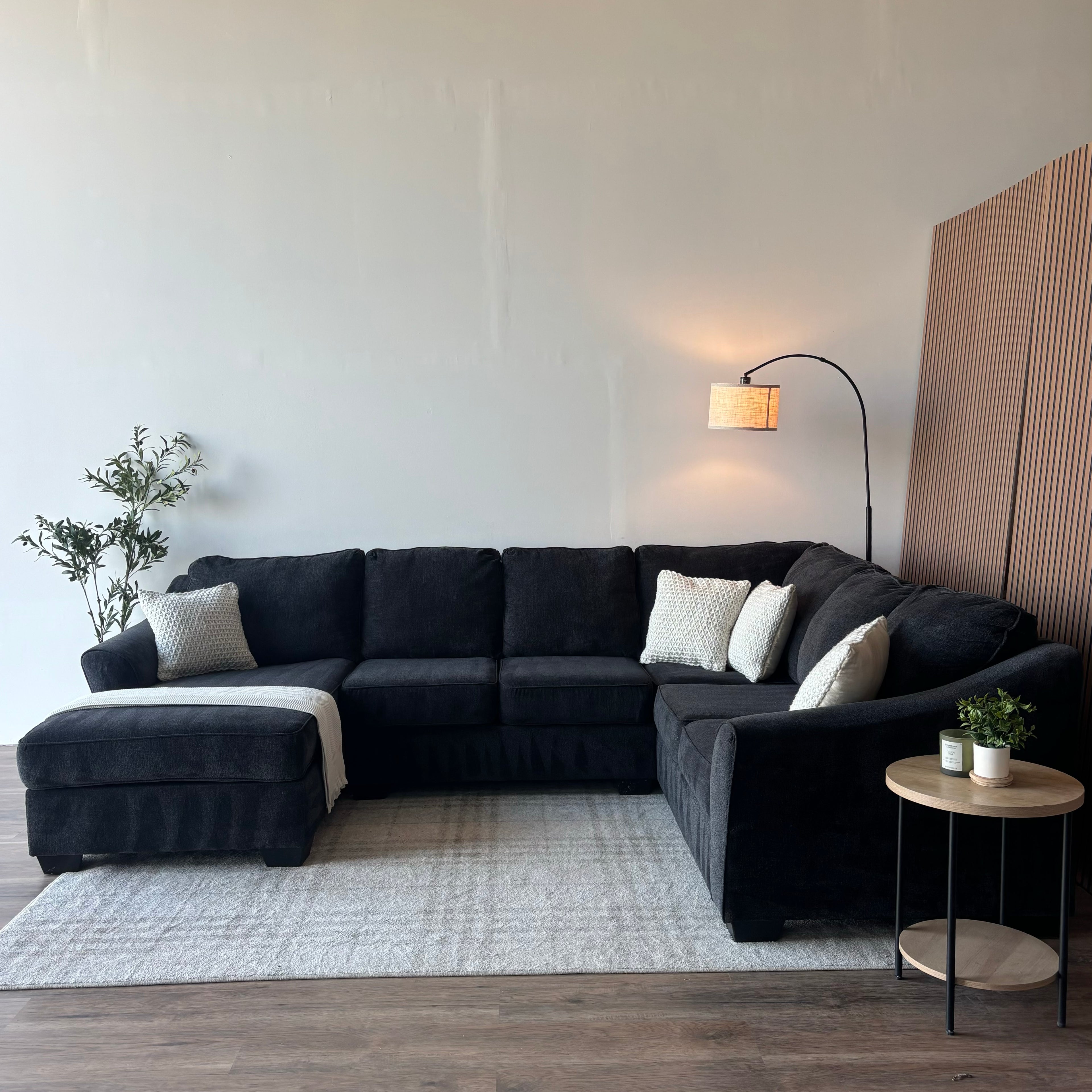 Ashley Furniture Navy 3-Piece Sectional
