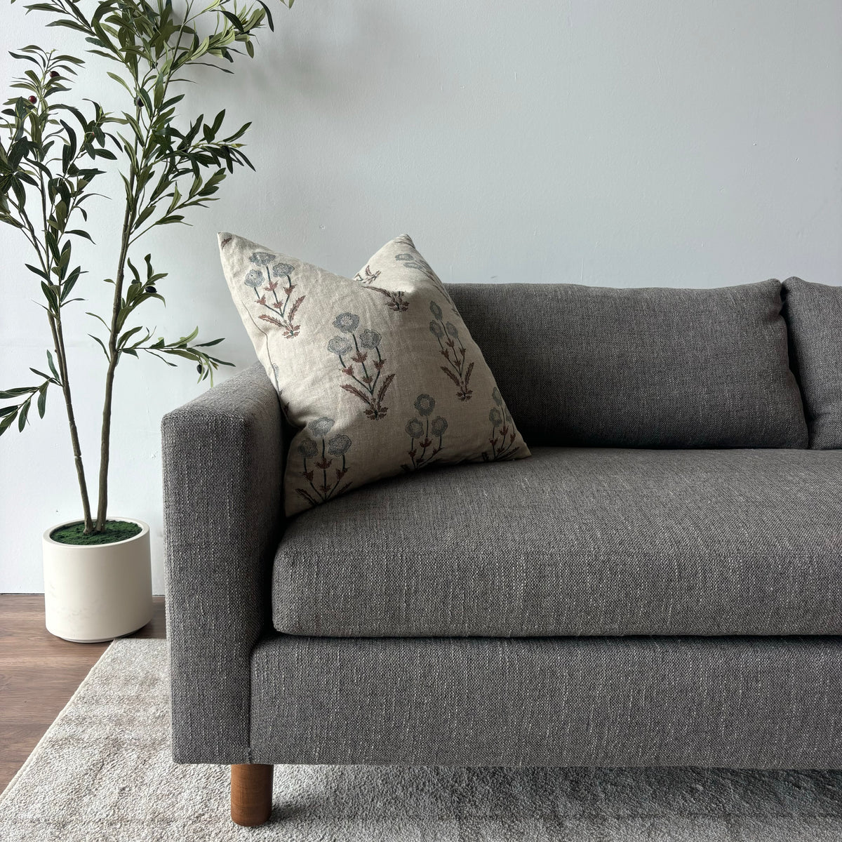 Mitchell Gold + Bob Williams Textured Woven Fabric Sofa