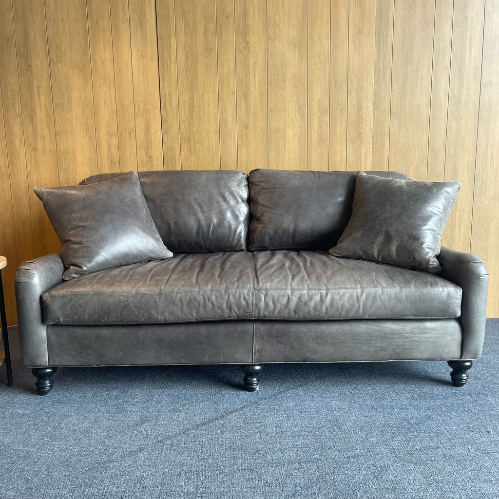 Restored Genuine Leather Sofa & Loveseat
