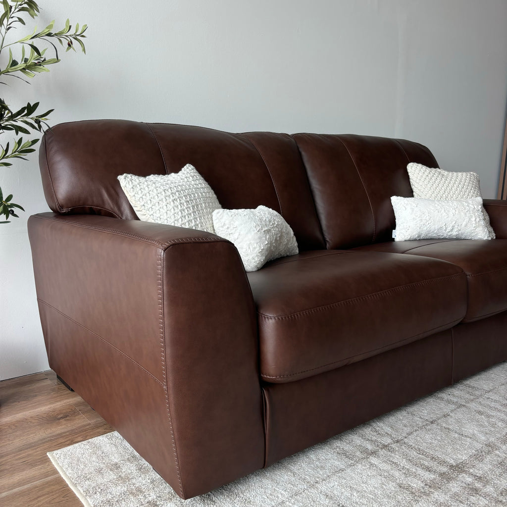 Ashley Mossano Leather Sofa & Oversized Chair Set