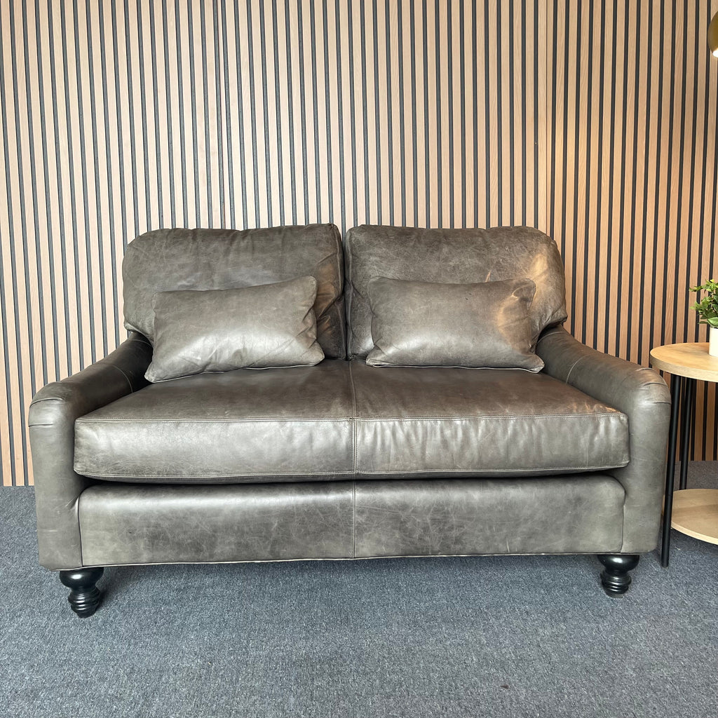 Restored Genuine Leather Sofa & Loveseat