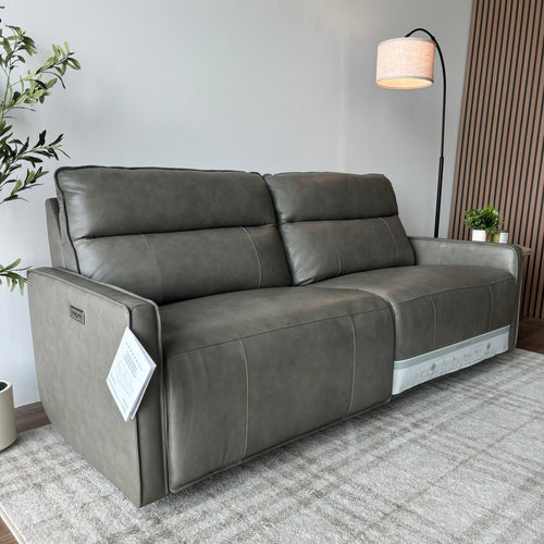 Henredon Keira Top-Grain Leather Power Reclining Sofa
