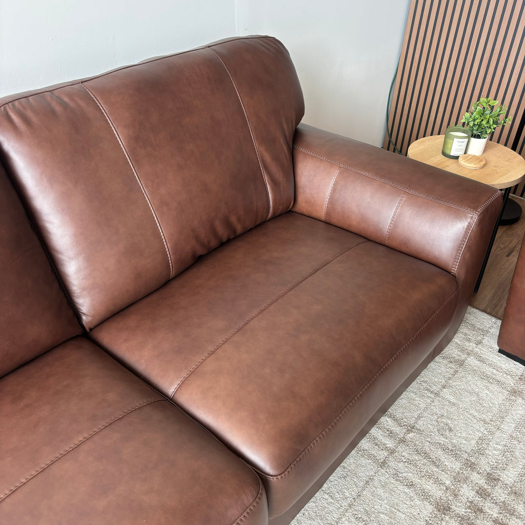 Ashley Mossano Leather Sofa & Oversized Chair Set