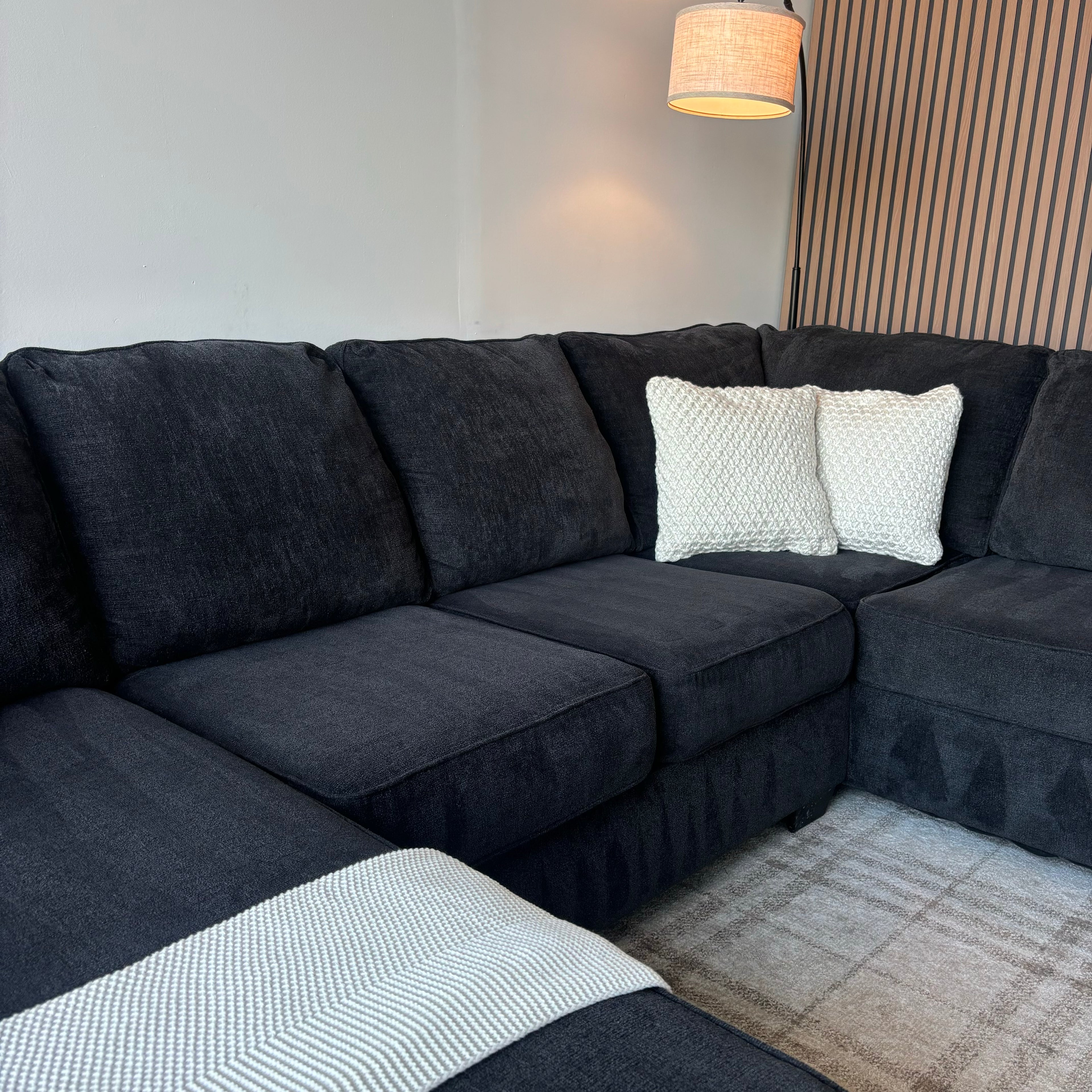 Ashley Furniture Navy 3-Piece Sectional