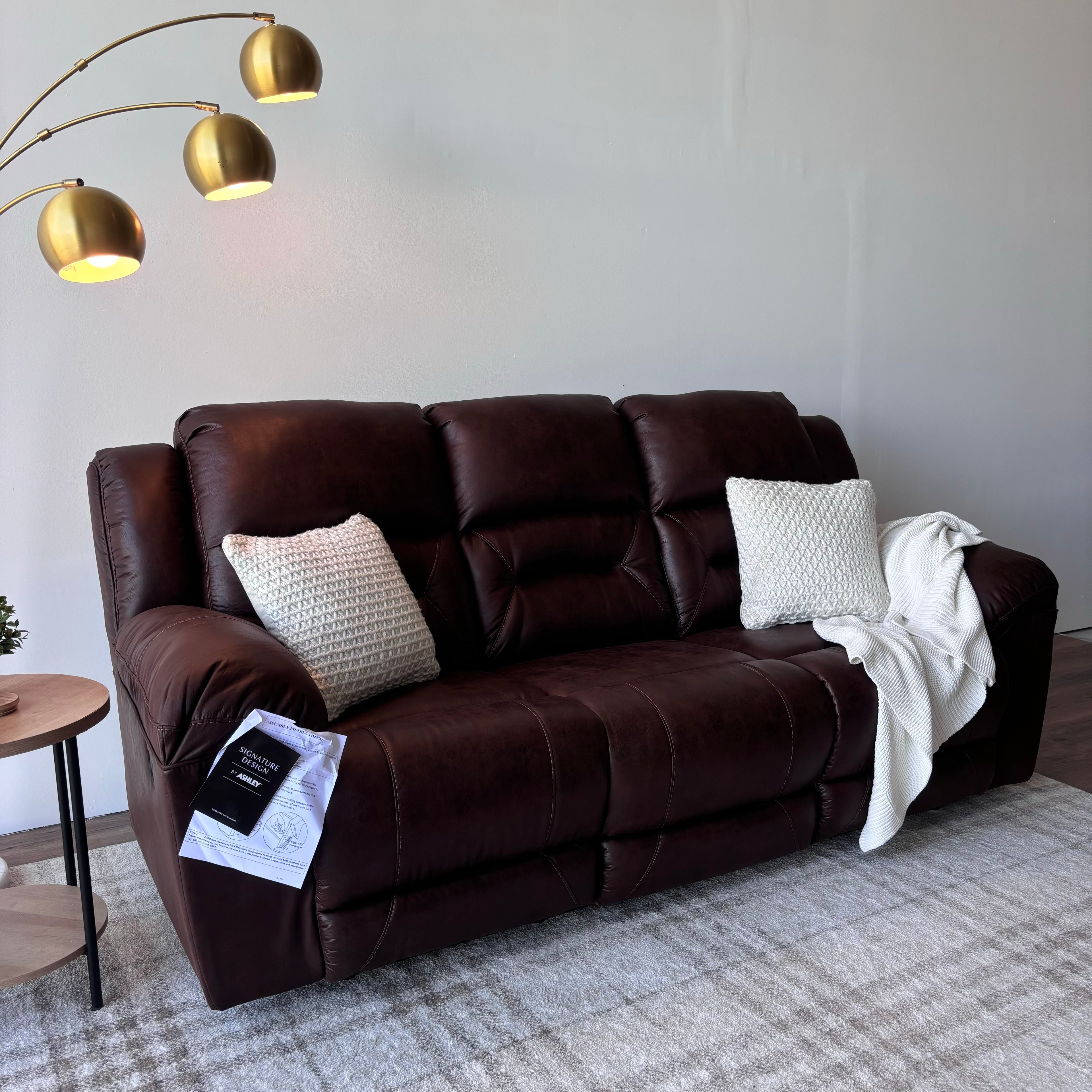 Ashley Stoneland Manual Reclining Sofa — Brand New