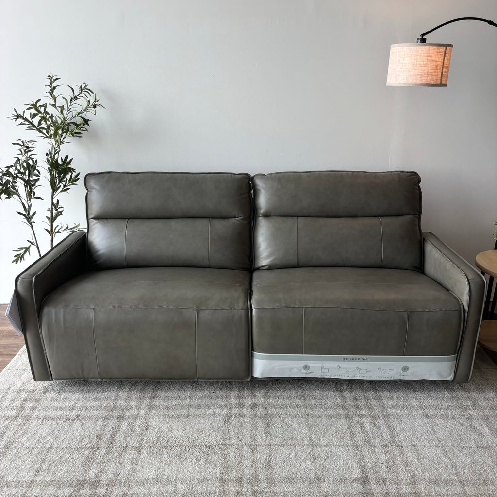Henredon Keira Top-Grain Leather Power Reclining Sofa