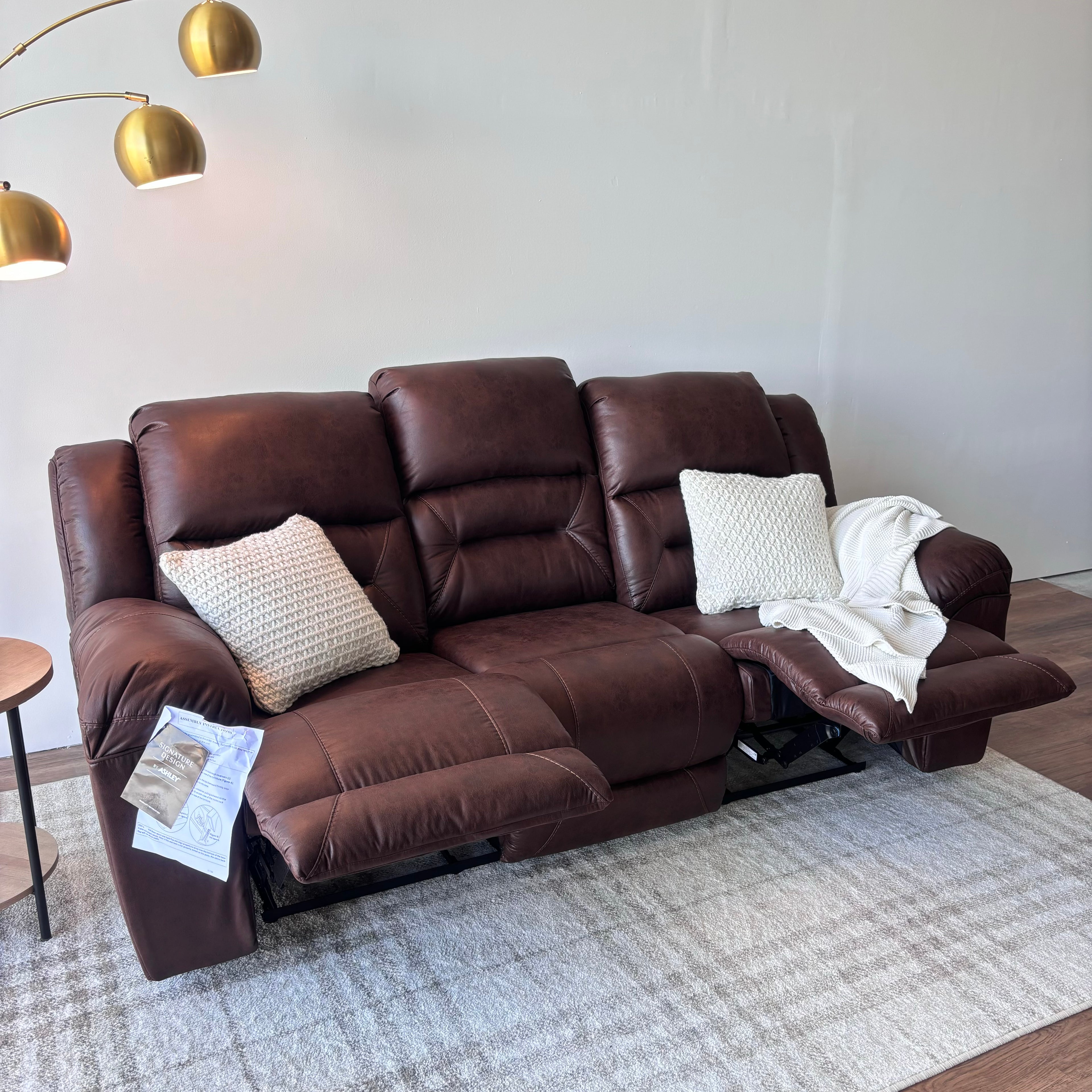 Ashley Stoneland Manual Reclining Sofa — Brand New