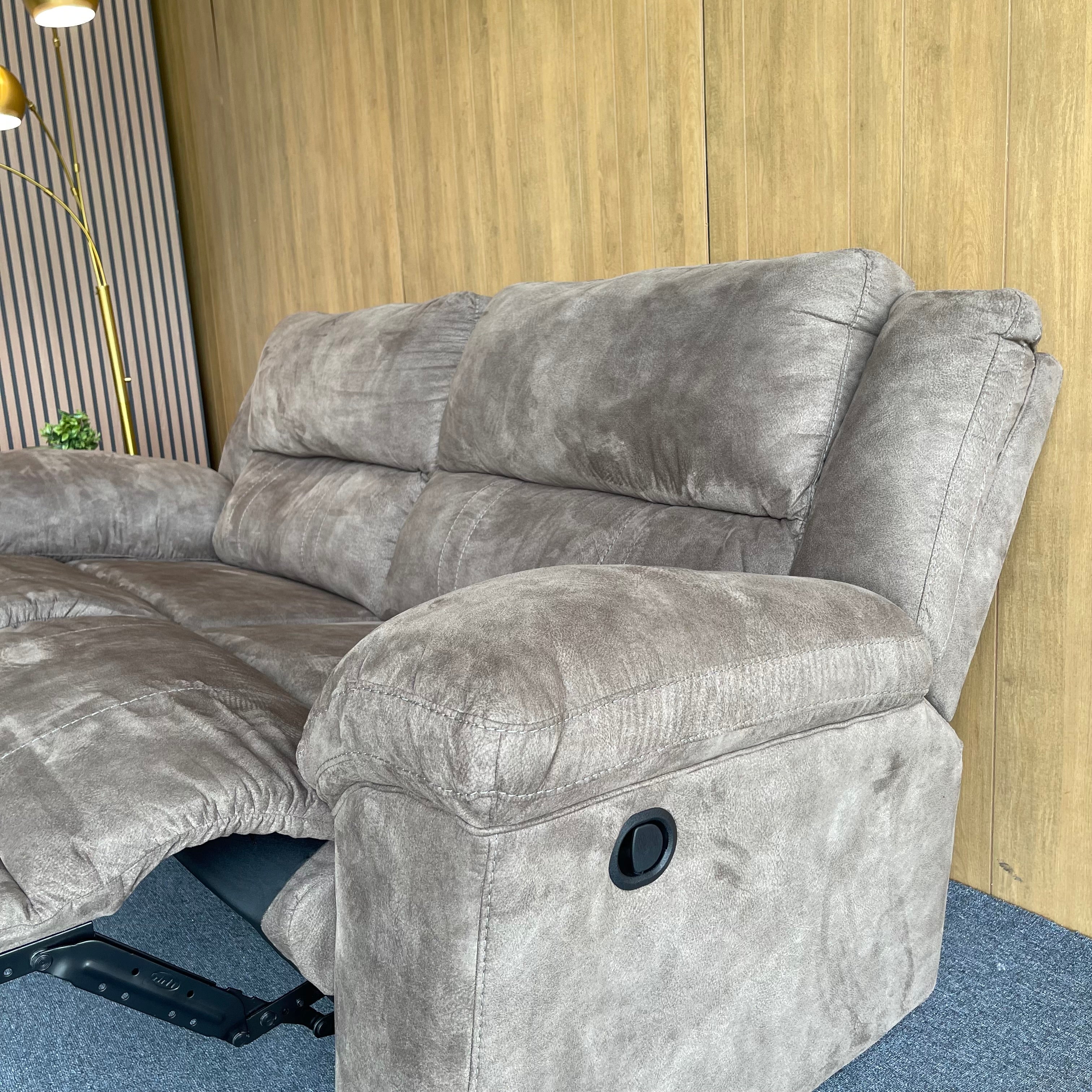 Ashley Sofa & Loveseat Manual Reclining Set