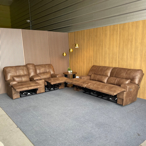 Ashley Sofa & Loveseat Power Reclining Set