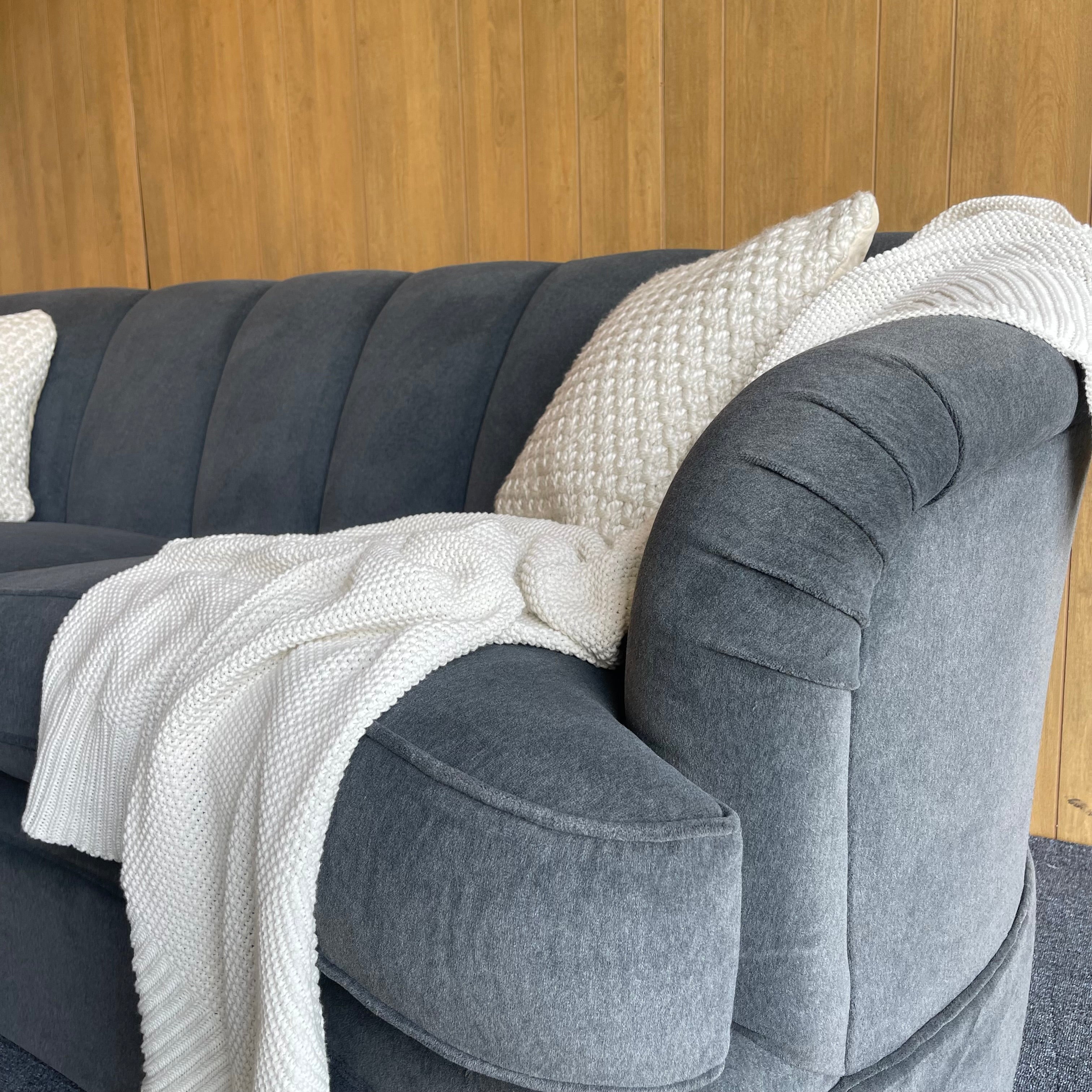 Danish Channel Back Sofa