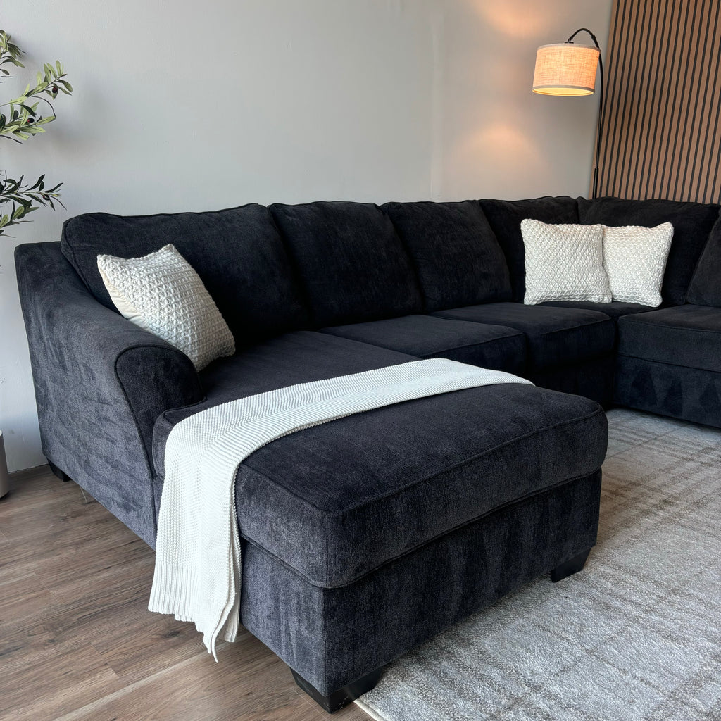 Ashley Furniture Navy 3-Piece Sectional