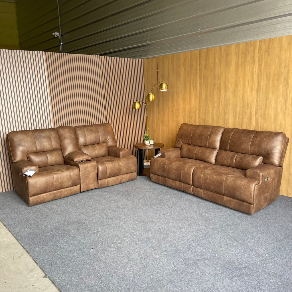Ashley Sofa & Loveseat Power Reclining Set