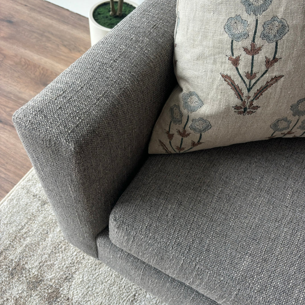 Mitchell Gold + Bob Williams Textured Woven Fabric Sofa