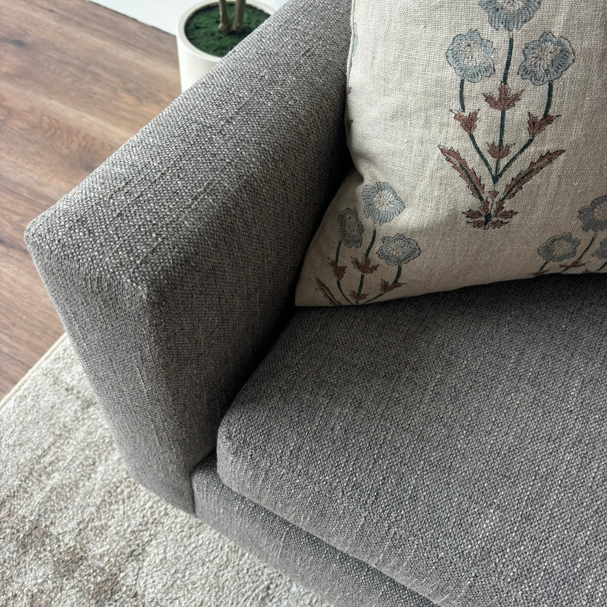 Mitchell Gold + Bob Williams Textured Woven Fabric Sofa