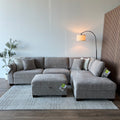New Thomasville Walsen Sectional with Storage Ottoman