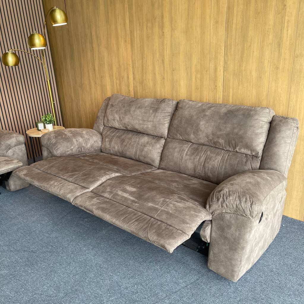 Ashley Sofa & Loveseat Manual Reclining Set