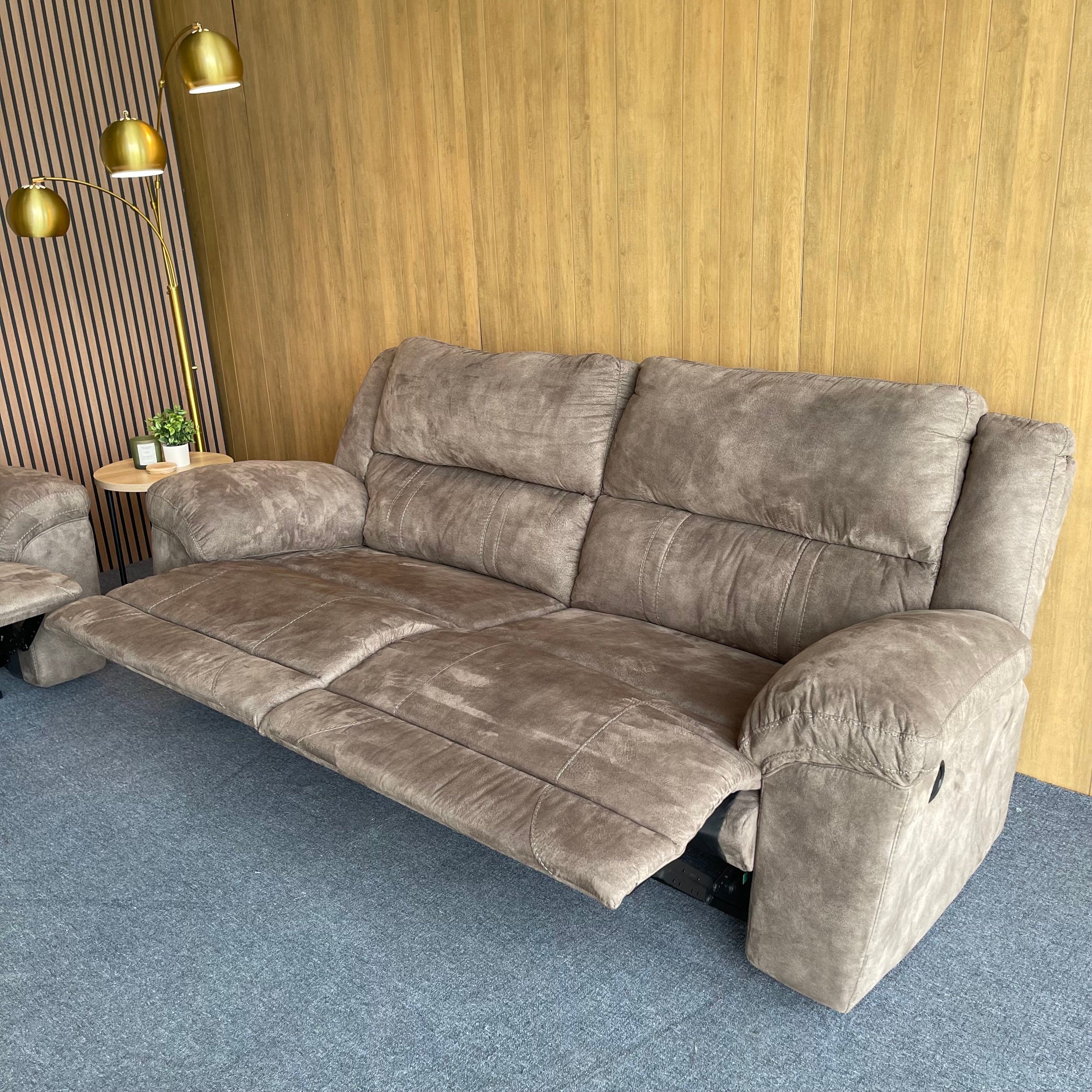 Ashley Sofa & Loveseat Manual Reclining Set
