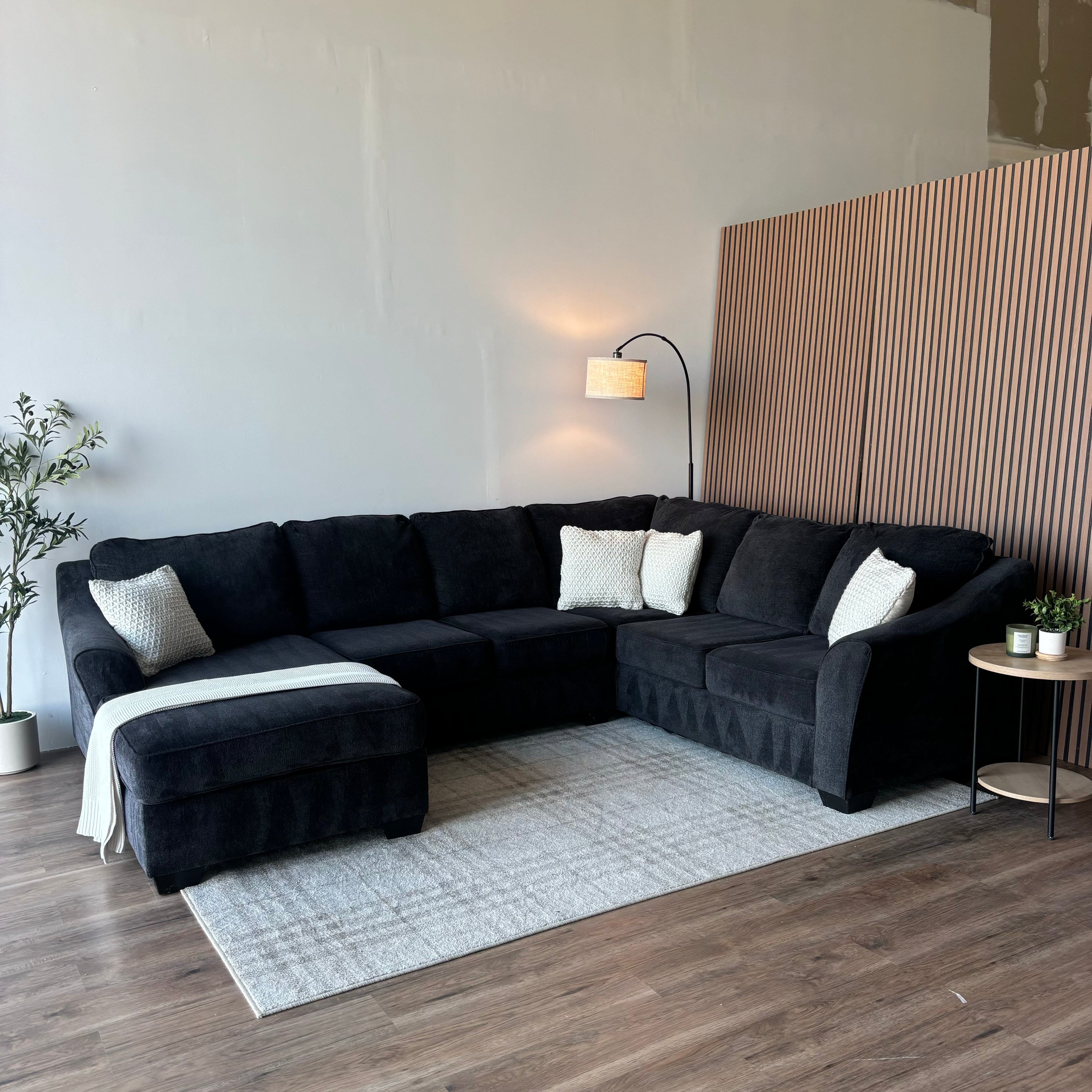 Ashley Furniture Navy 3-Piece Sectional