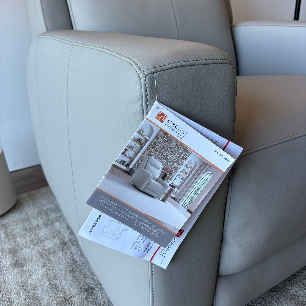 Brand New Wren Dual Power Leather Recliner