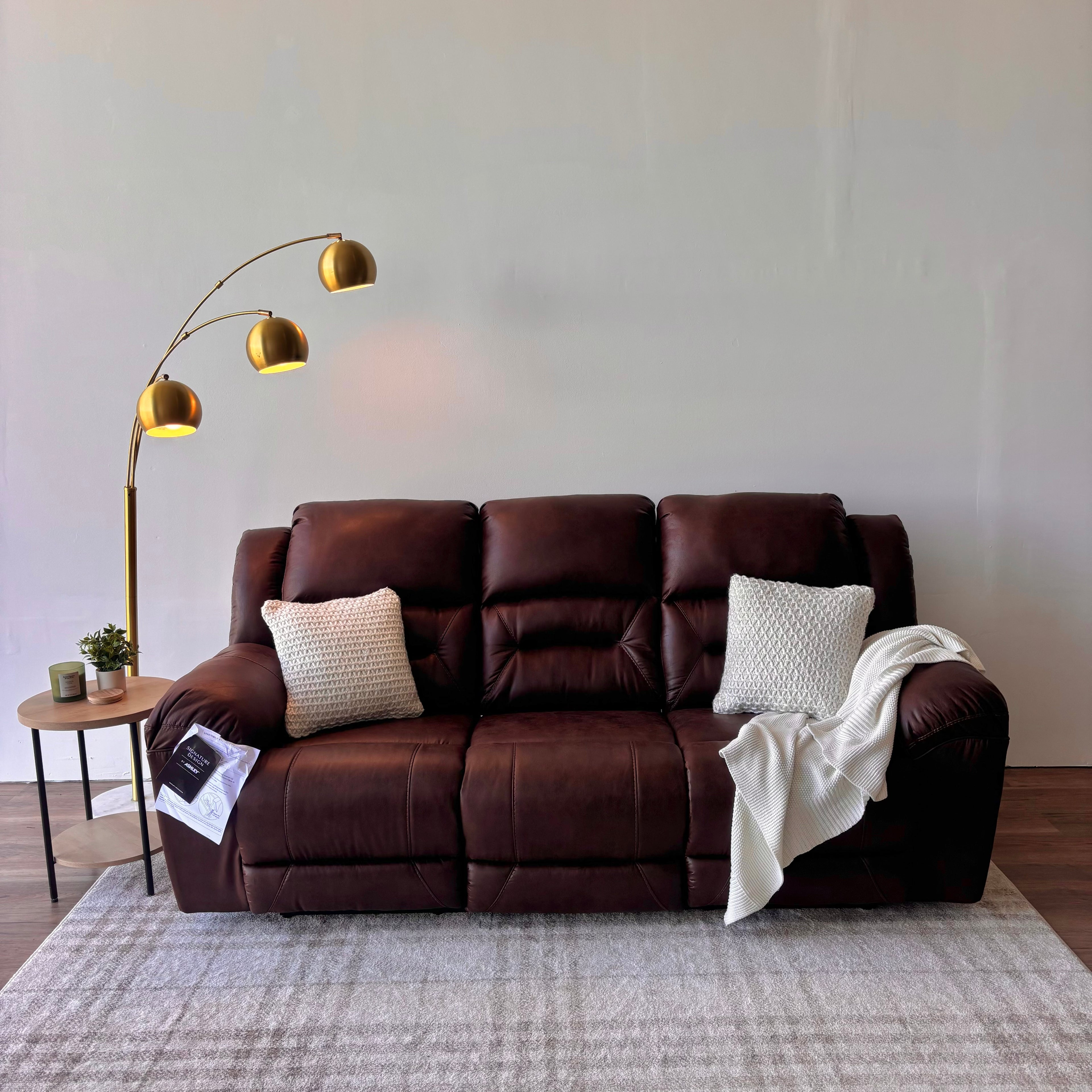 Ashley Stoneland Manual Reclining Sofa — Brand New