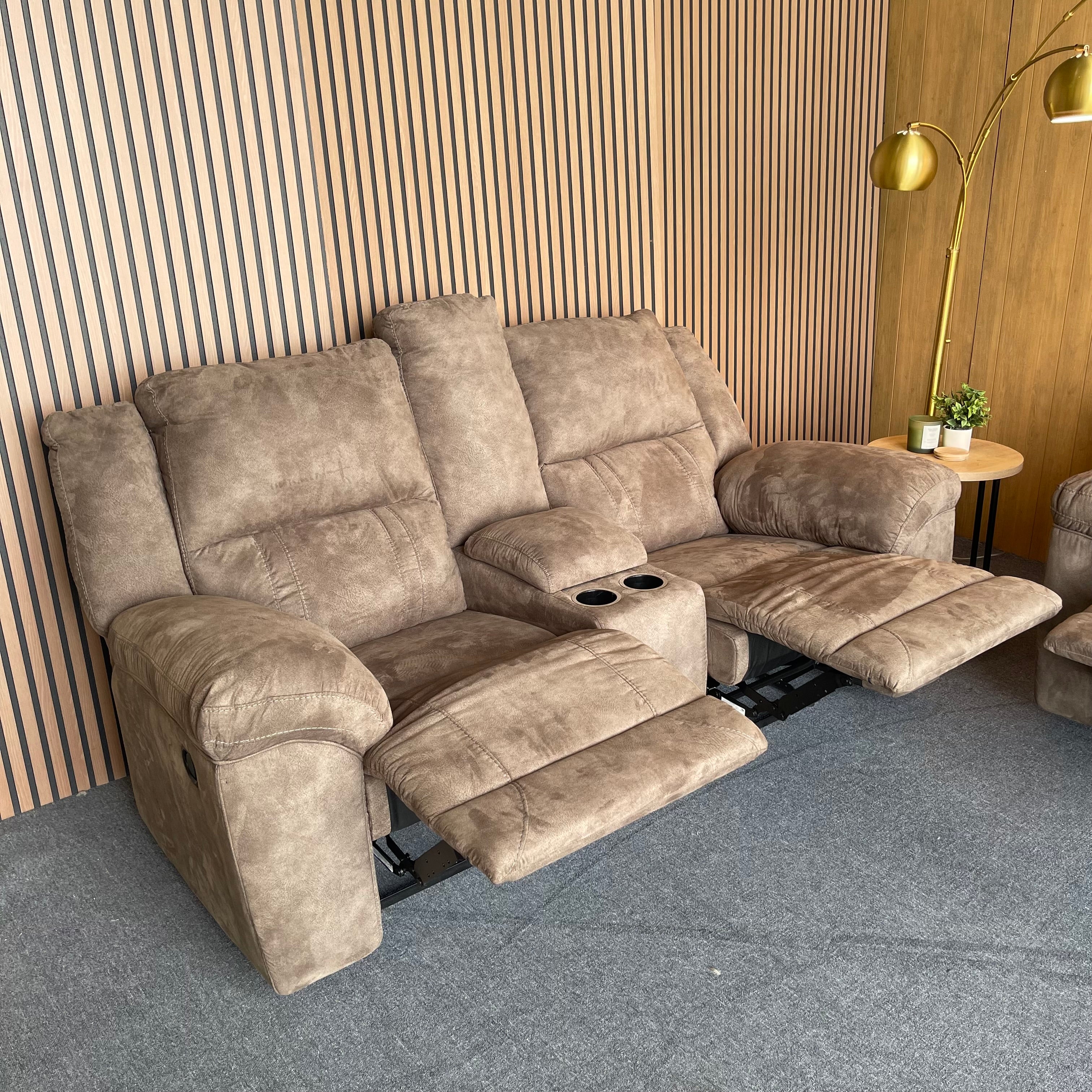 Ashley Sofa & Loveseat Manual Reclining Set
