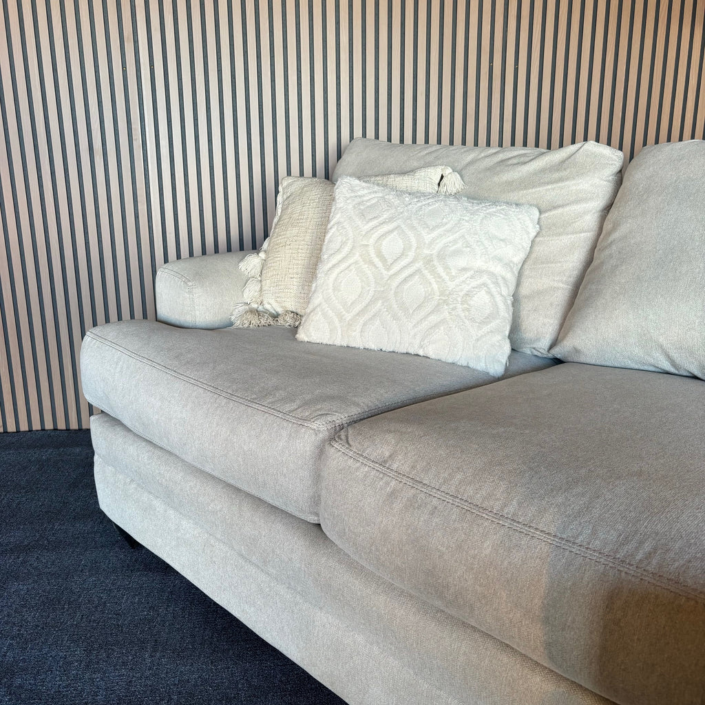 Large White Two-Piece Sectional Couch