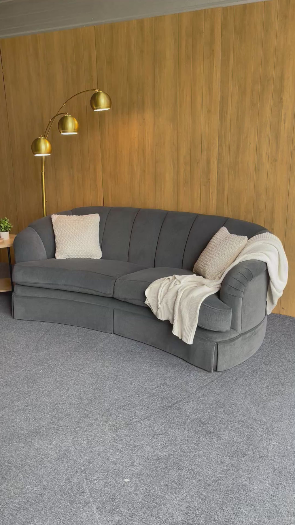 Danish Channel Back Sofa