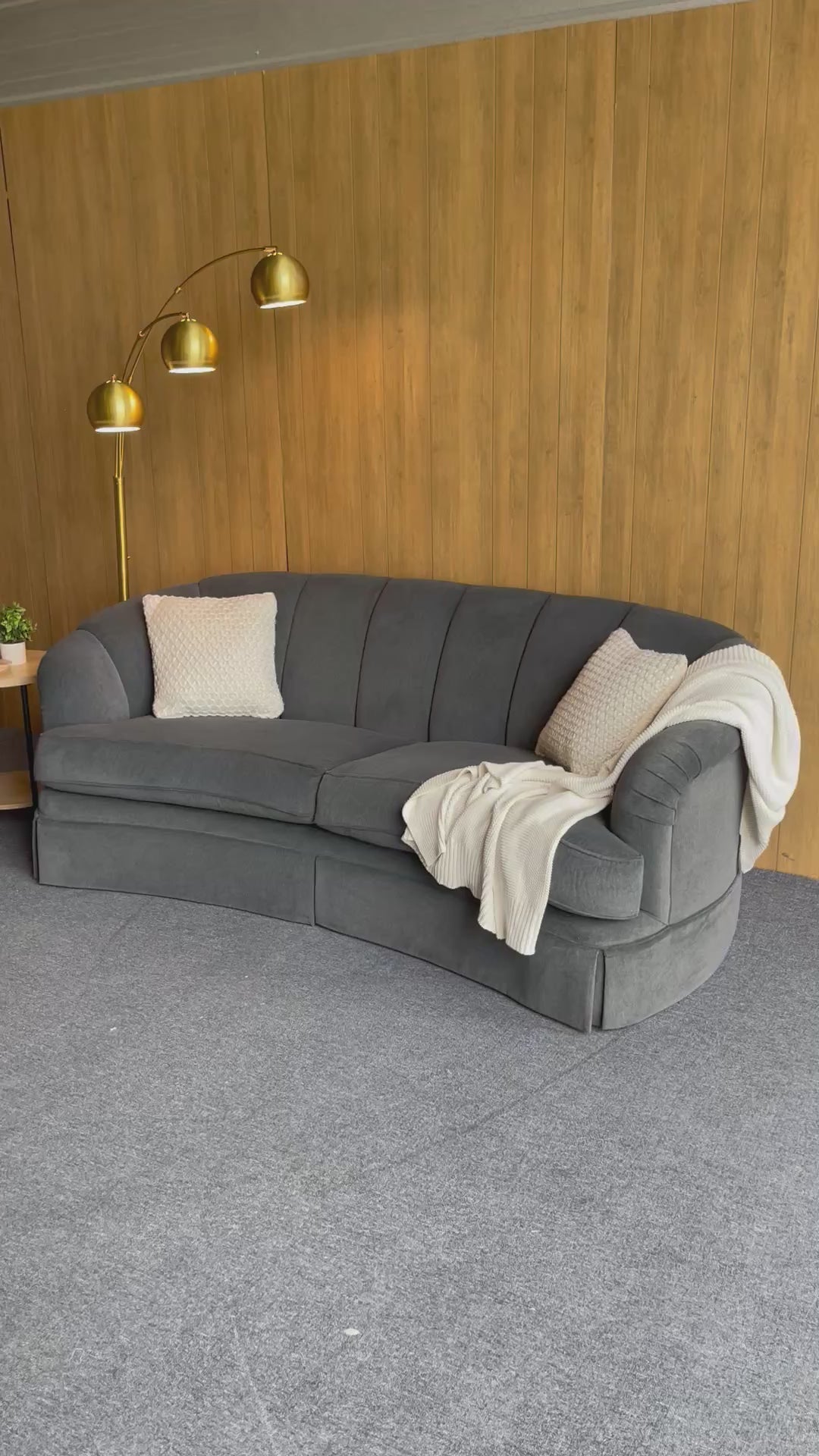 Danish Channel Back Sofa